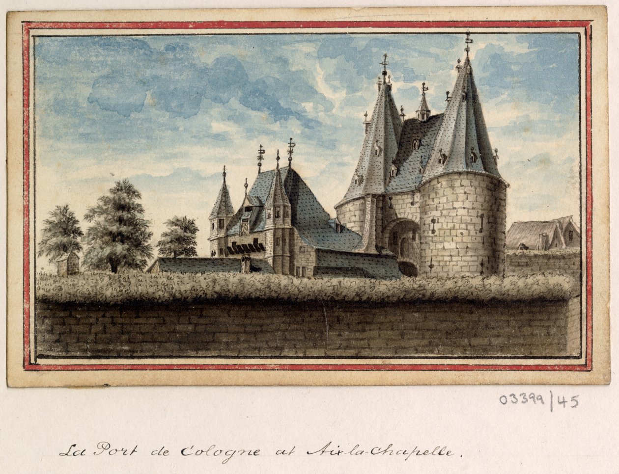 En serie skisser, vyer i Storbritannien, kontinenten och Amerika 1772-1778 (akvarell) av British School