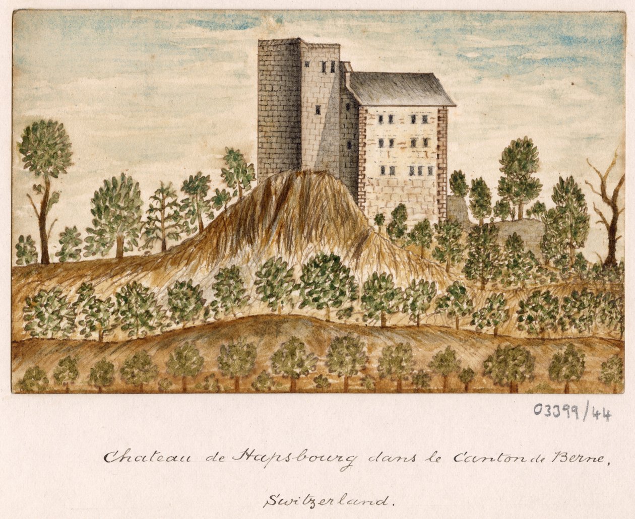 En serie skisser, vyer i Storbritannien, kontinenten och Amerika 1772-1778 (akvarell) av British School
