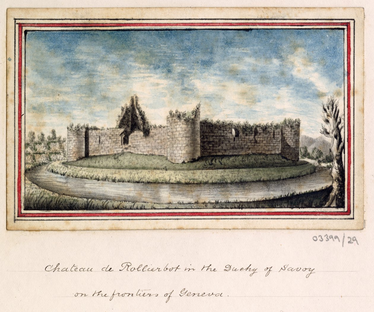 En serie skisser, vyer i Storbritannien, kontinenten och Amerika 1772-1778 (akvarell) av British School