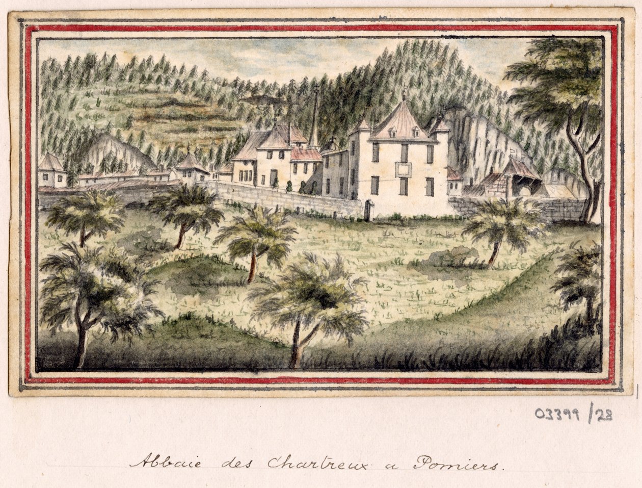 En serie skisser, vyer i Storbritannien, kontinenten och Amerika 1772-1778 (akvarell) av British School