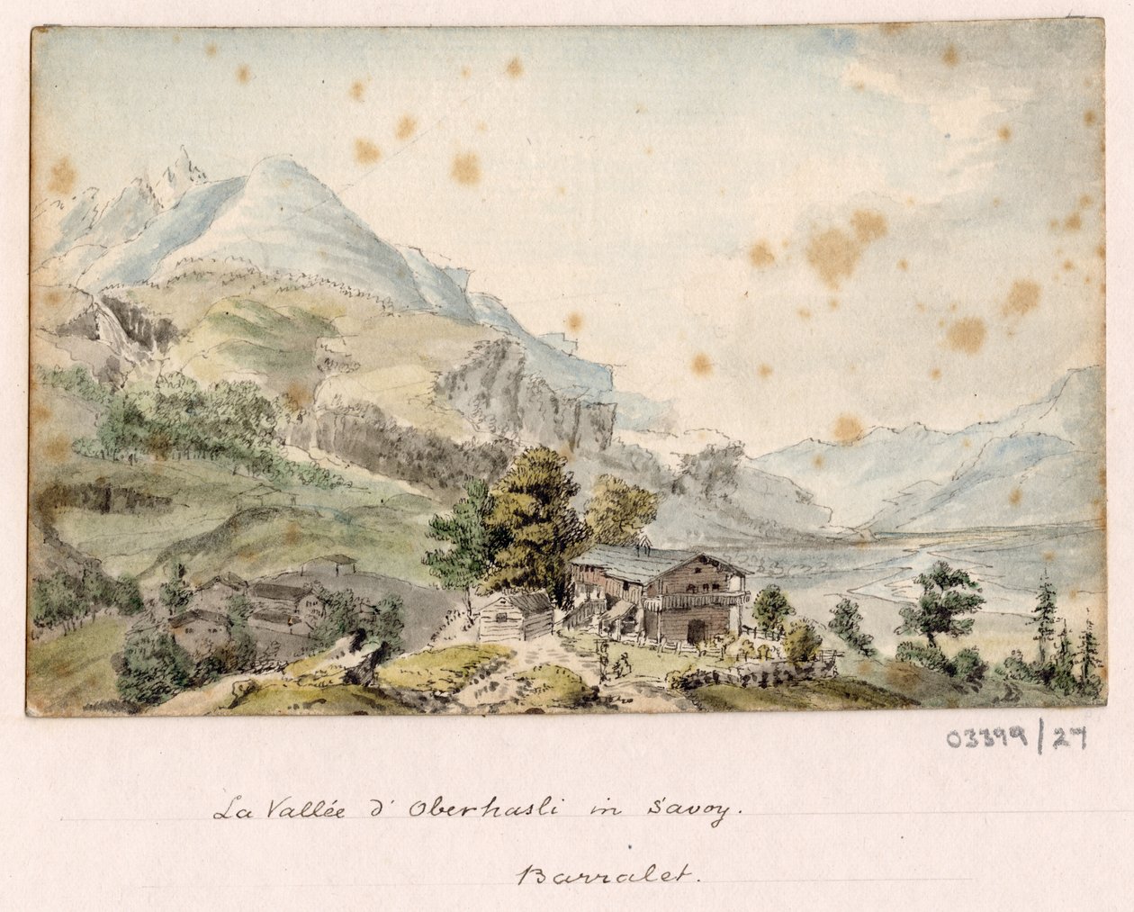 En serie skisser, vyer i Storbritannien, kontinenten och Amerika 1772-1778 (akvarell) av British School