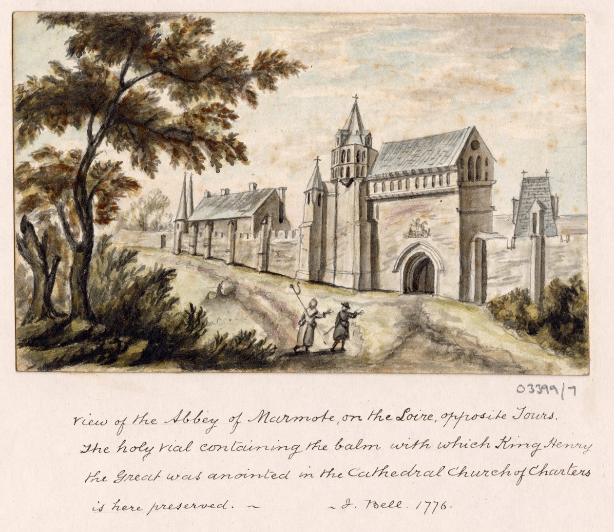 En serie skisser, vyer i Storbritannien, kontinenten och Amerika 1772-1778 (akvarell) av British School