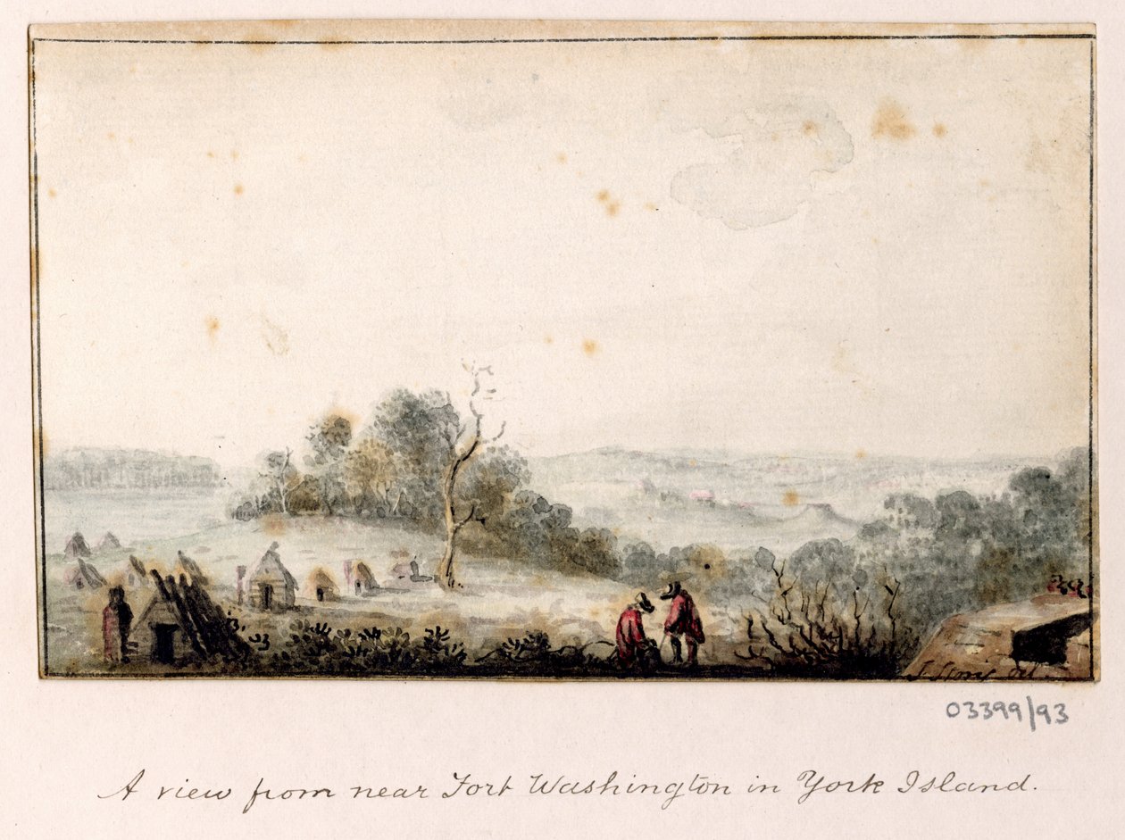 En serie skisser, vyer i Storbritannien, kontinenten och Amerika 1772-1778 (akvarell) av British School