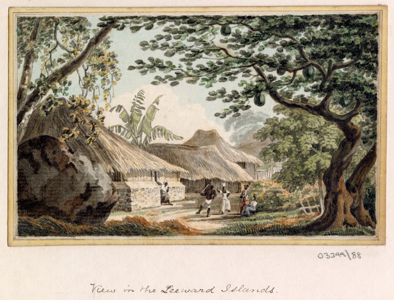En serie skisser, vyer i Storbritannien, kontinenten och Amerika 1772-1778 (akvarell) av British School