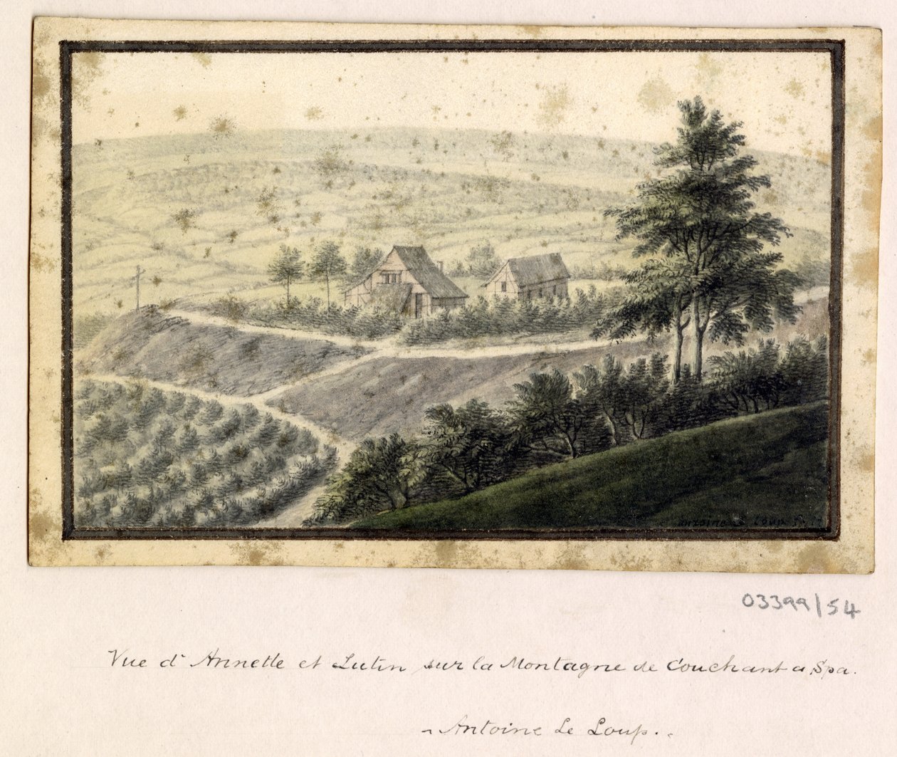 En serie skisser, vyer i Storbritannien, kontinenten och Amerika 1772-1778 (akvarell) av British School