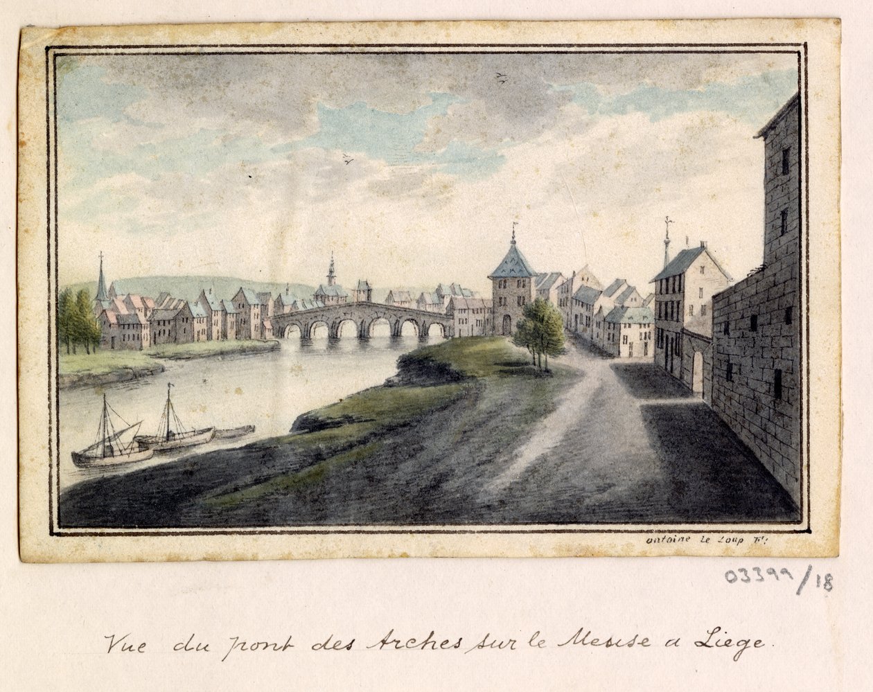 En serie skisser, vyer i Storbritannien, kontinenten och Amerika 1772-1778 (akvarell) av British School