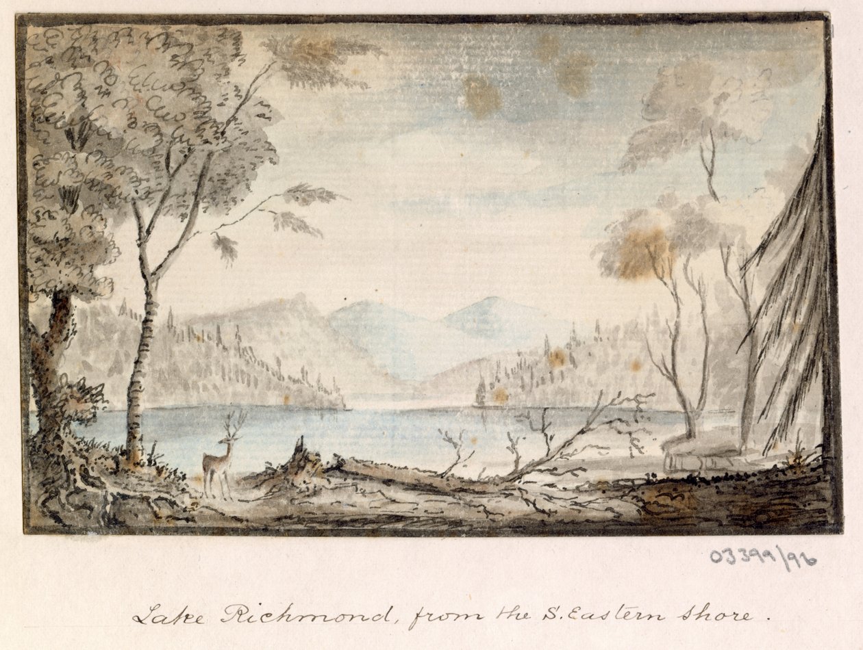 En serie skisser, vyer i Storbritannien, kontinenten och Amerika 1772-1778 (akvarell) av British School