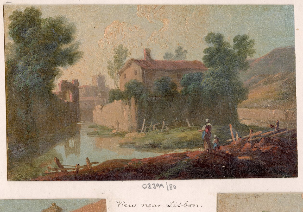 En serie skisser, vyer i Storbritannien, kontinenten och Amerika 1772-1778 (oljemålning) av British School