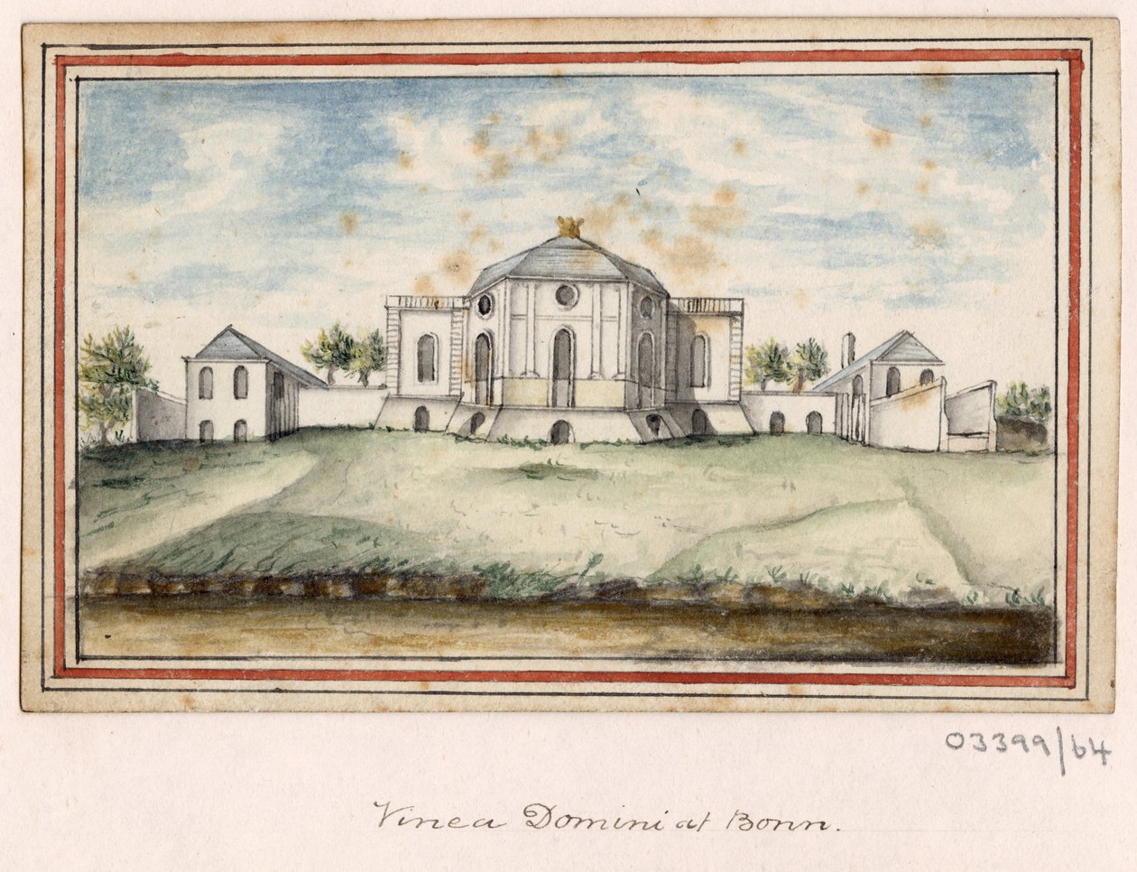 En serie skisser, vyer i Storbritannien, kontinenten och Amerika 1772-1778 (akvarell) av British School