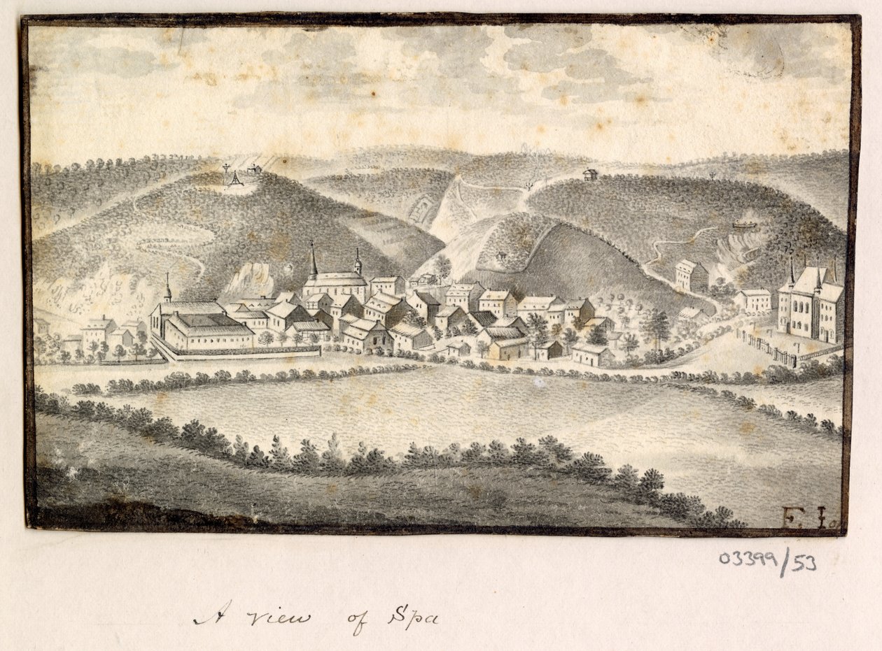 En serie skisser, vyer i Storbritannien, kontinenten och Amerika 1772-1778 (akvarell) av British School