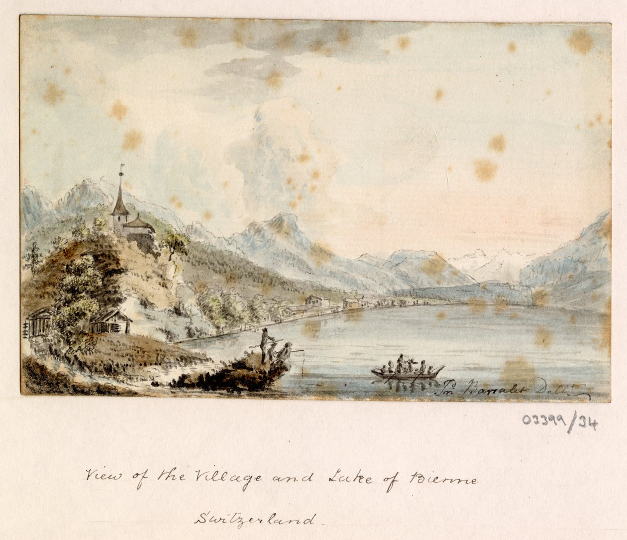 En serie skisser, vyer i Storbritannien, kontinenten och Amerika 1772-1778 (akvarell) av British School