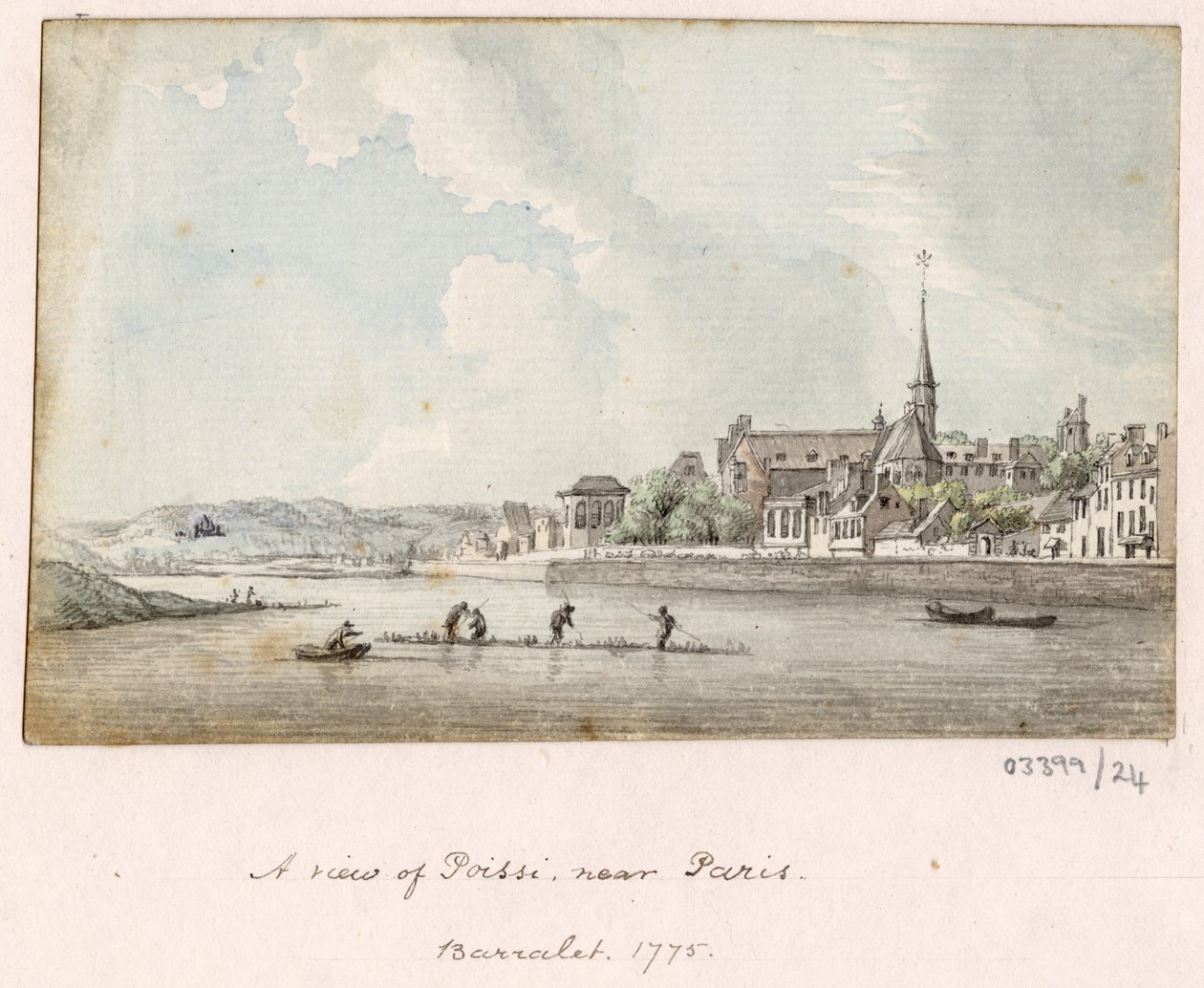 En serie skisser, vyer i Storbritannien, kontinenten och Amerika 1772-1778 (akvarell) av British School