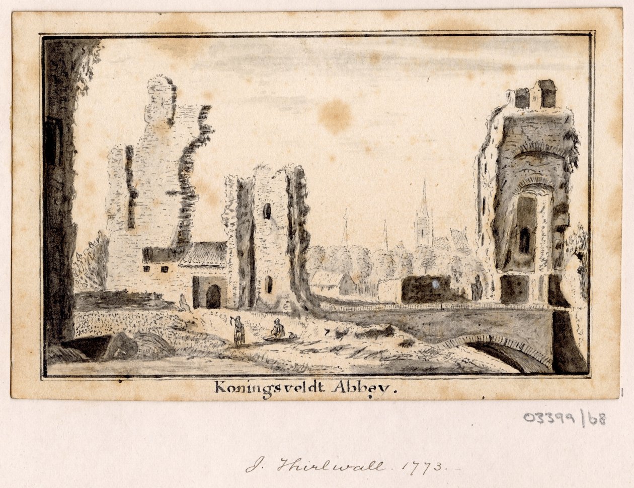 En serie skisser, vyer i Storbritannien, kontinenten och Amerika 1772-1778 (ritning) av British School