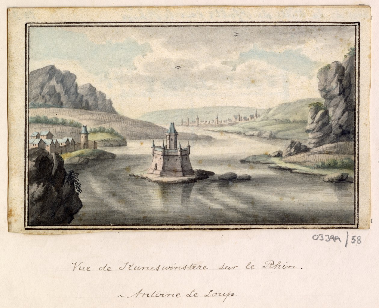 En serie skisser, vyer i Storbritannien, kontinenten och Amerika 1772-1778 (akvarell) av British School