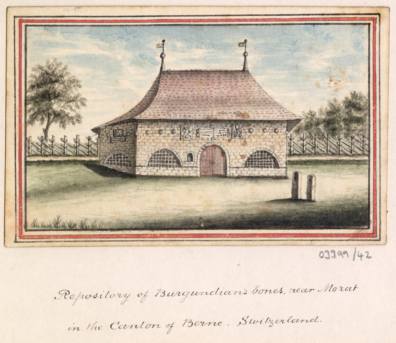 En serie skisser, vyer i Storbritannien, på kontinenten och i Amerika 1772-1778 (akvarell) av British School