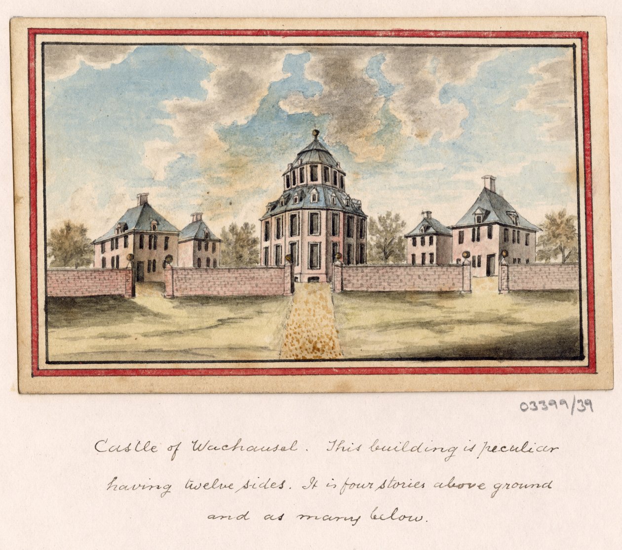 En serie skisser, vyer i Storbritannien, kontinenten och Amerika 1772-1778 (akvarell) av British School