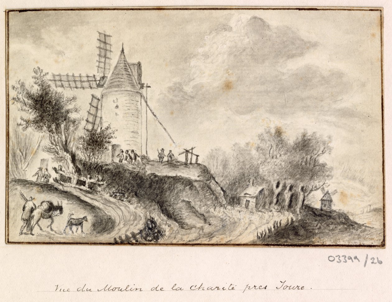 En serie skisser, vyer i Storbritannien, kontinenten och Amerika 1772-1778 (ritning) av British School