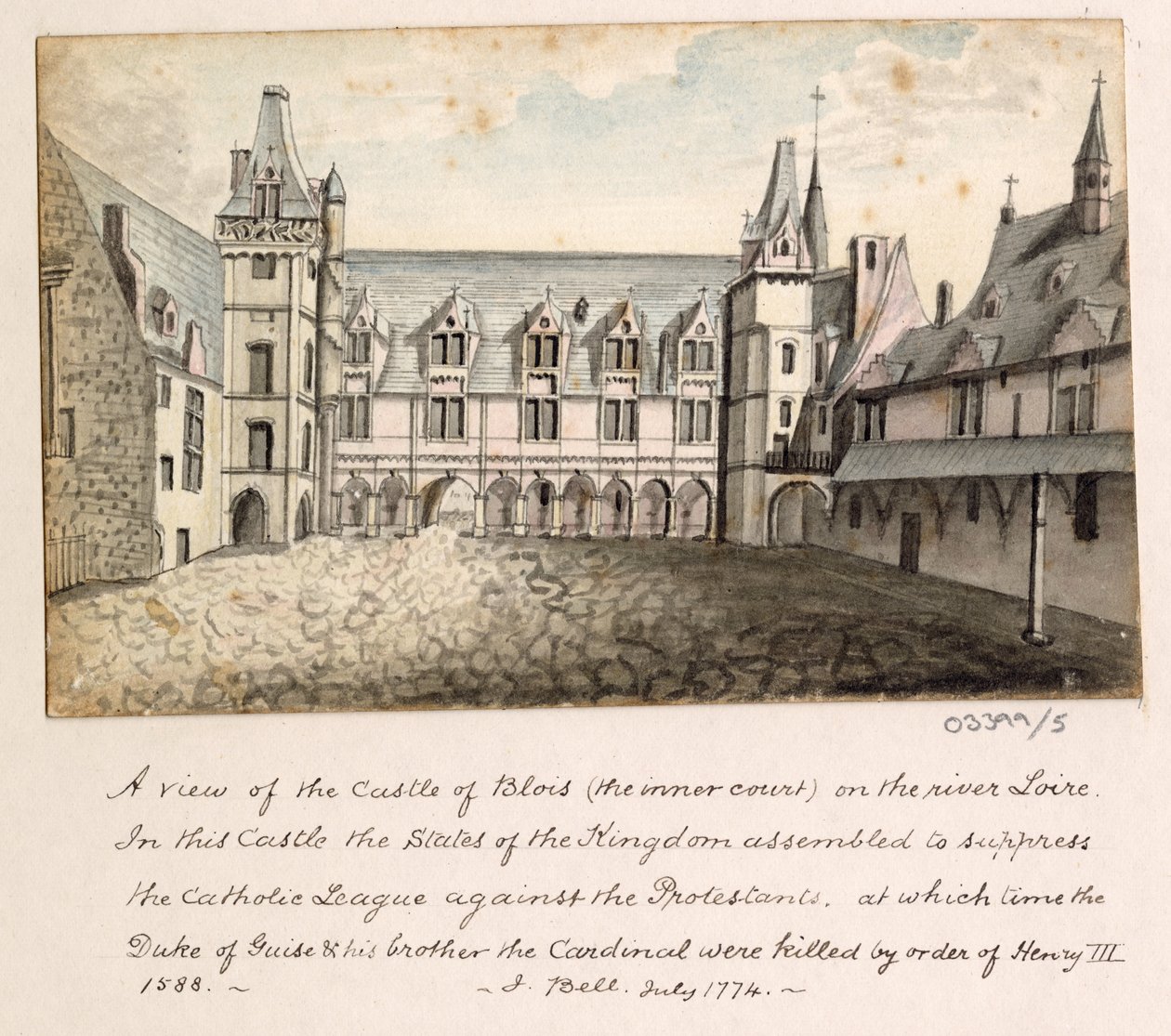 En serie skisser, vyer i Storbritannien, kontinenten och Amerika 1772-1778 (akvarell) av British School