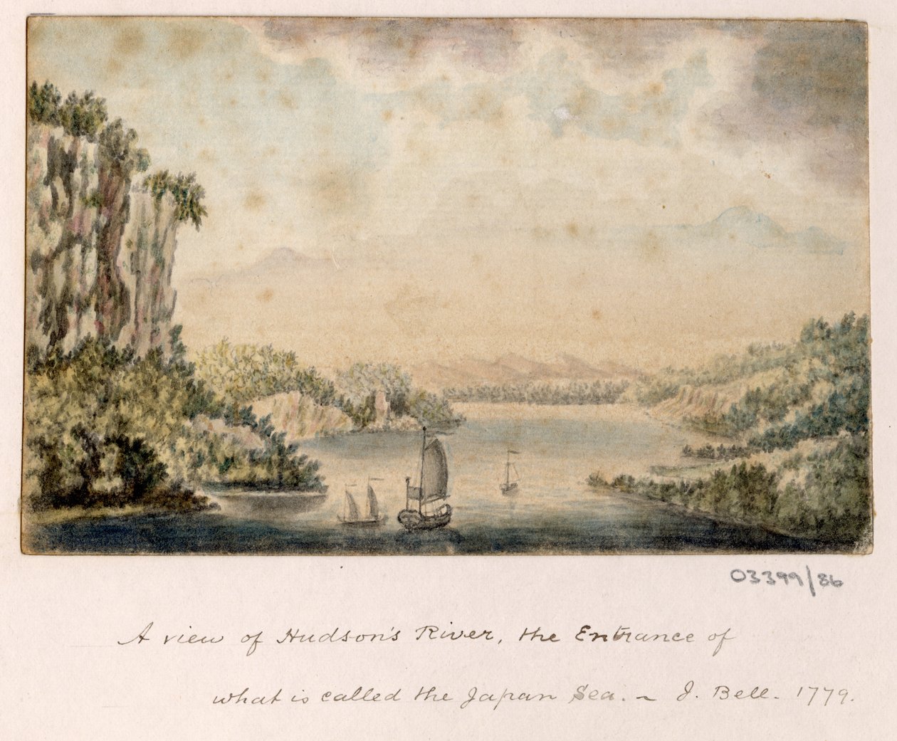 En serie skisser, vyer i Storbritannien, kontinenten och Amerika 1772-1778 (akvarell) av British School