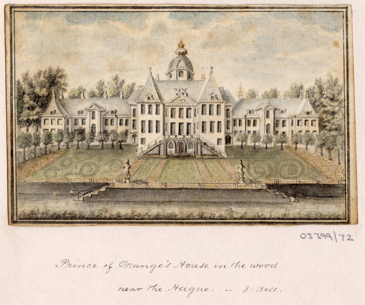 En serie skisser, vyer i Storbritannien, kontinenten och Amerika 1772-1778 (akvarell) av British School
