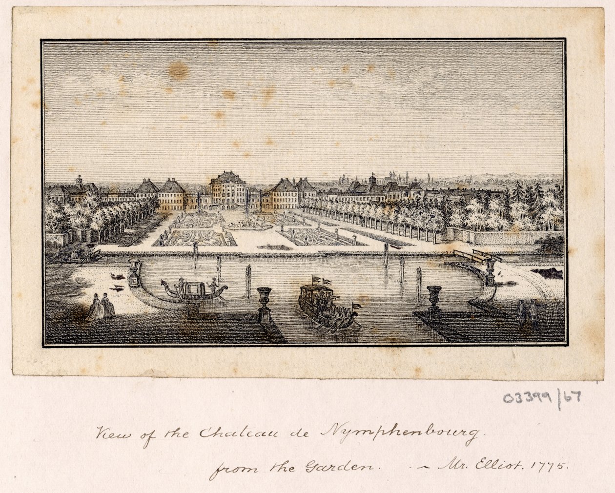 En serie skisser, vyer i Storbritannien, kontinenten och Amerika 1772-1778 (ritning) av British School