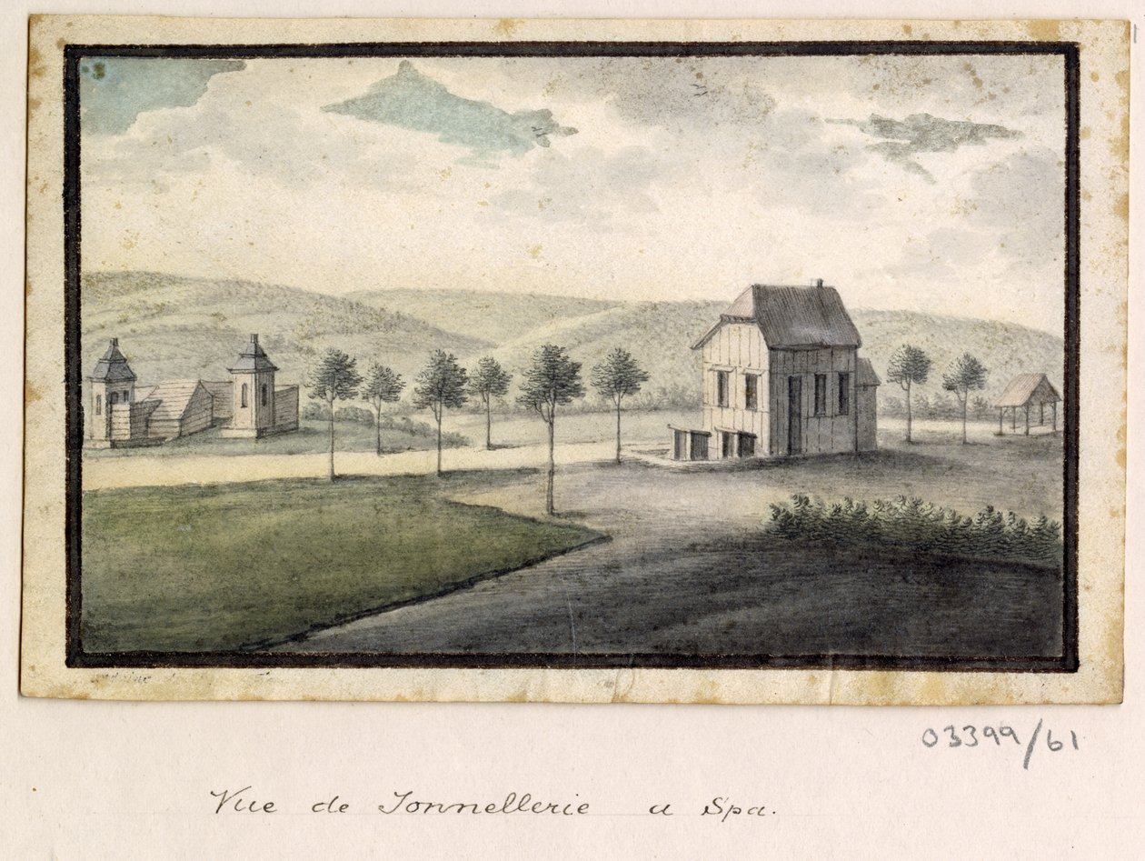 En serie skisser, vyer i Storbritannien, kontinenten och Amerika 1772-1778 (akvarell) av British School