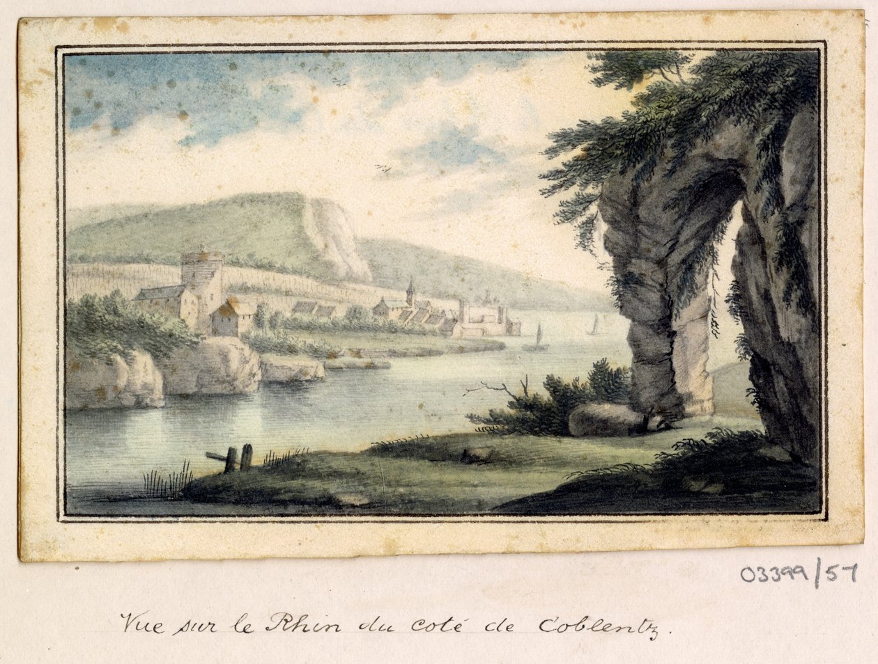 En serie skisser, vyer i Storbritannien, kontinenten och Amerika 1772-1778 (akvarell) av British School