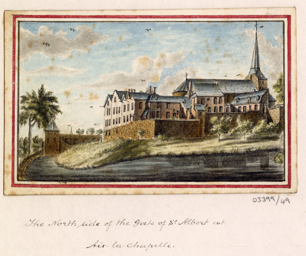 En serie skisser, vyer i Storbritannien, kontinenten och Amerika 1772-1778 (akvarell) av British School