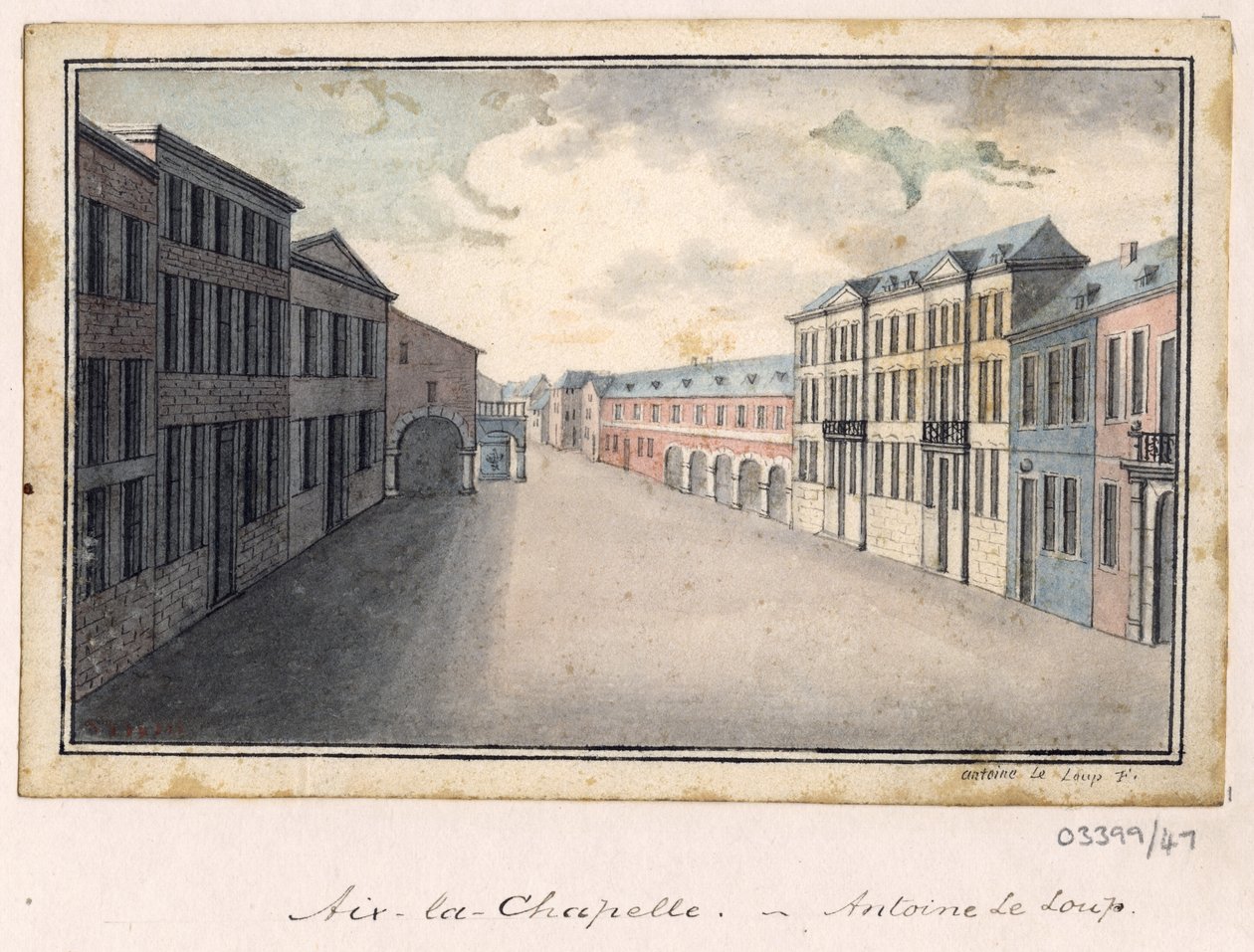 En serie skisser, vyer i Storbritannien, på kontinenten och i Amerika 1772-1778 (akvarell) av British School