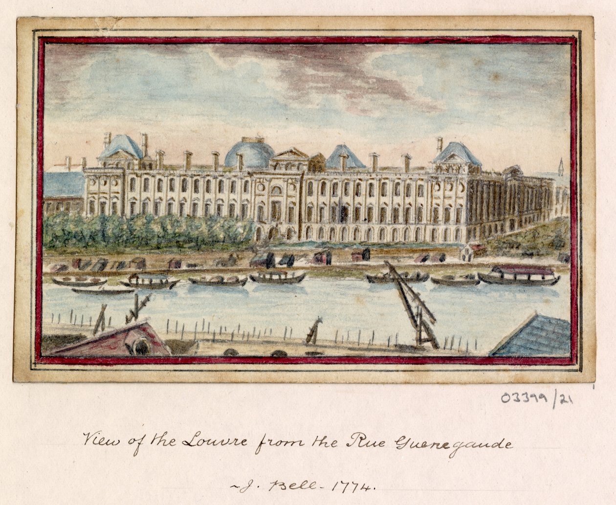 En serie skisser, vyer i Storbritannien, kontinenten och Amerika 1772-1778 (akvarell) av British School