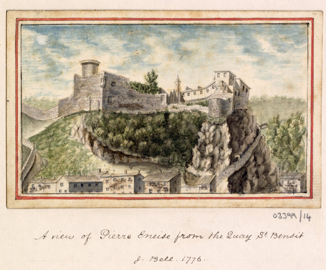 En serie skisser, vyer i Storbritannien, på kontinenten och i Amerika 1772-1778 (akvarell) av British School