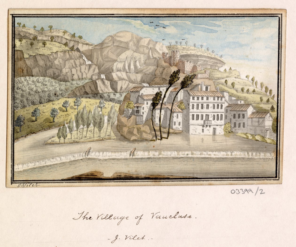En serie skisser, vyer i Storbritannien, kontinenten och Amerika 1772-1778 (akvarell) av British School