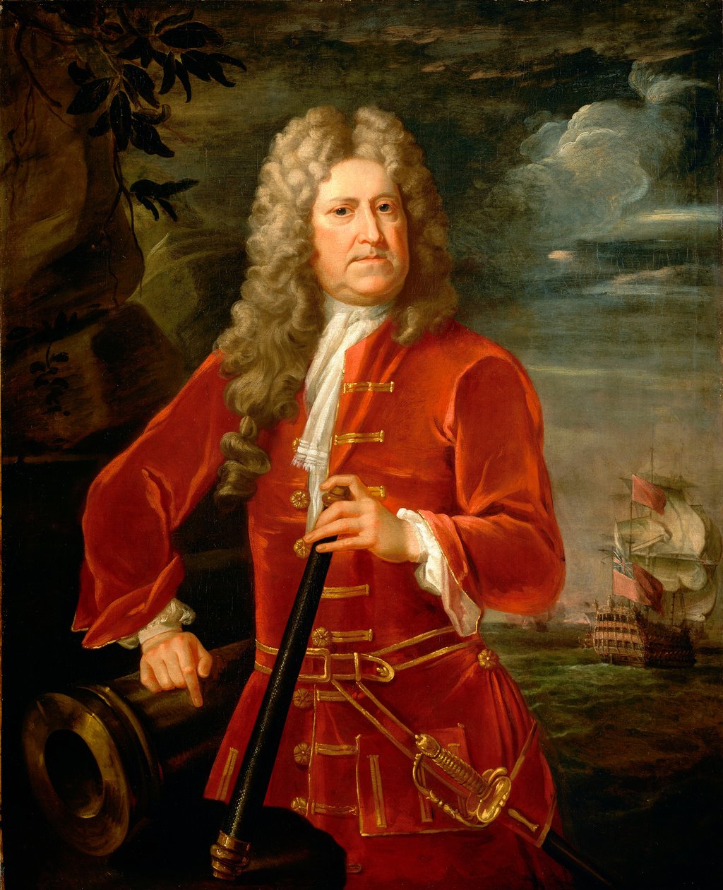 Amiral Nicholas Haddock (1686-1746), ca 1742-43 (olja på duk) av British School