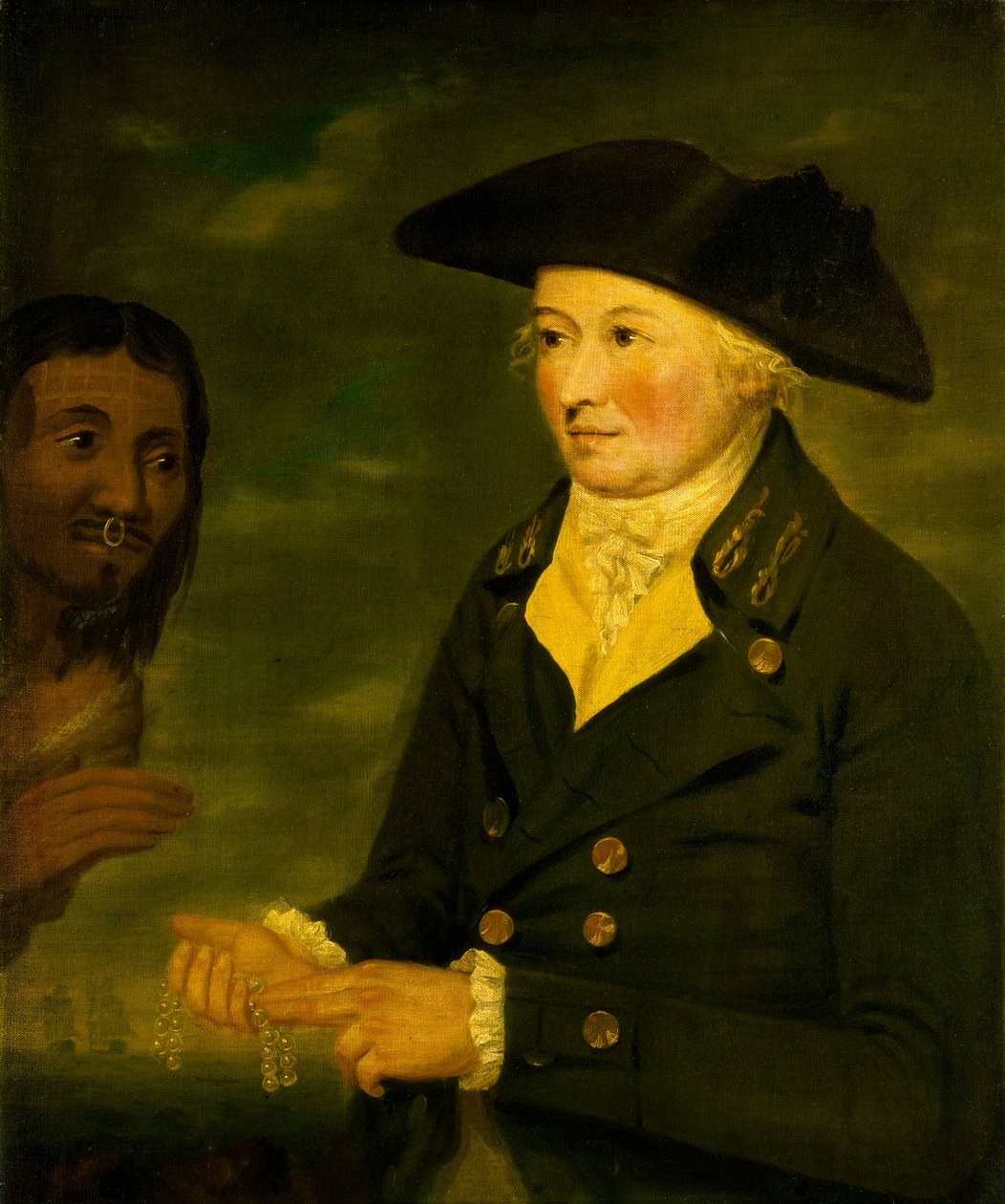 Kapten Nathaniel Portlock (1747-1817), ca 1788 (olja på duk) av British School