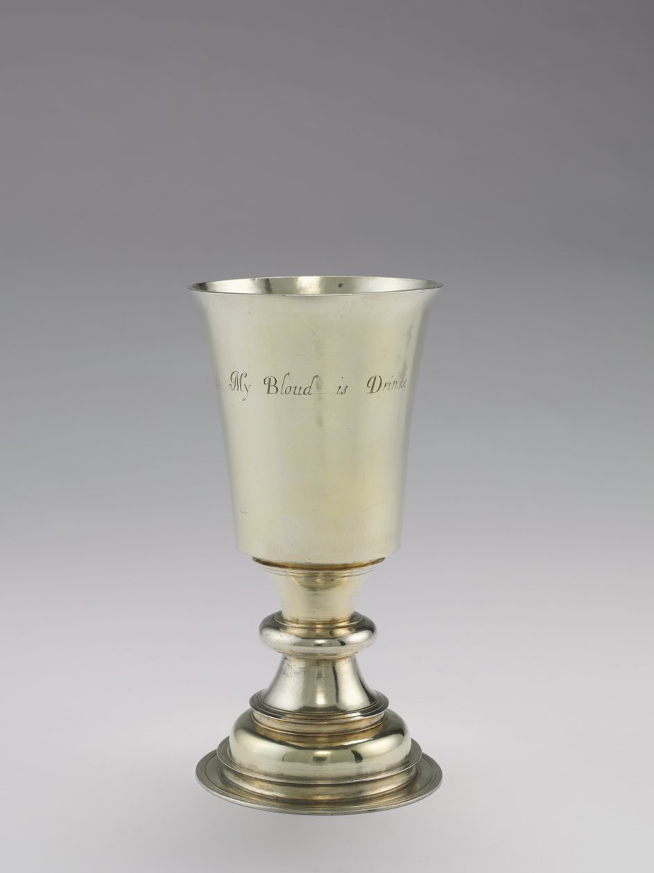 Nattvardsbägaren, tillverkad av DR, 1671-1672 av British School