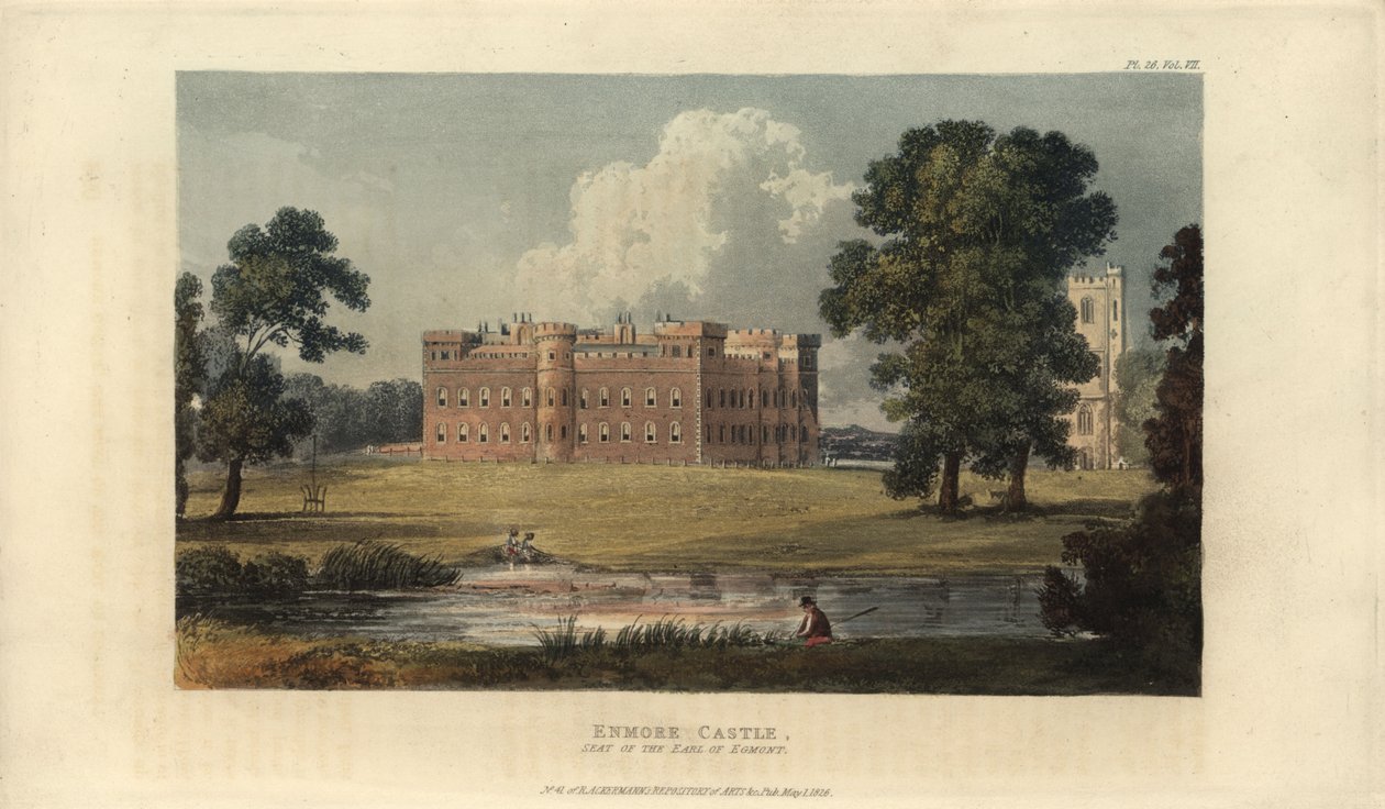 Enmore Castle, Somerset, säte för Earl of Egmont. av British School