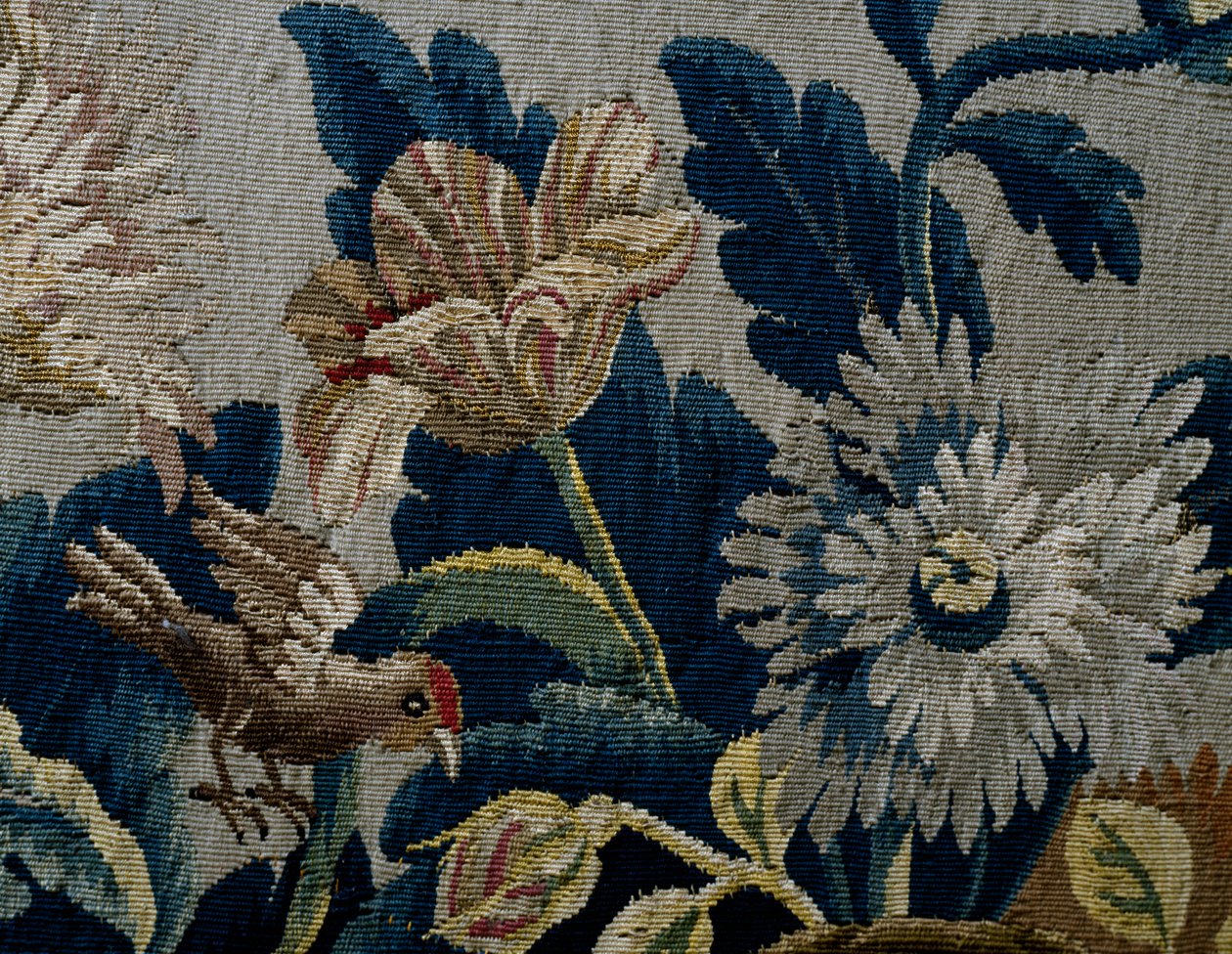 Blommönster, detalj från klädsel av soffa i George I-stil, ca 1725, Storbritannien av British School