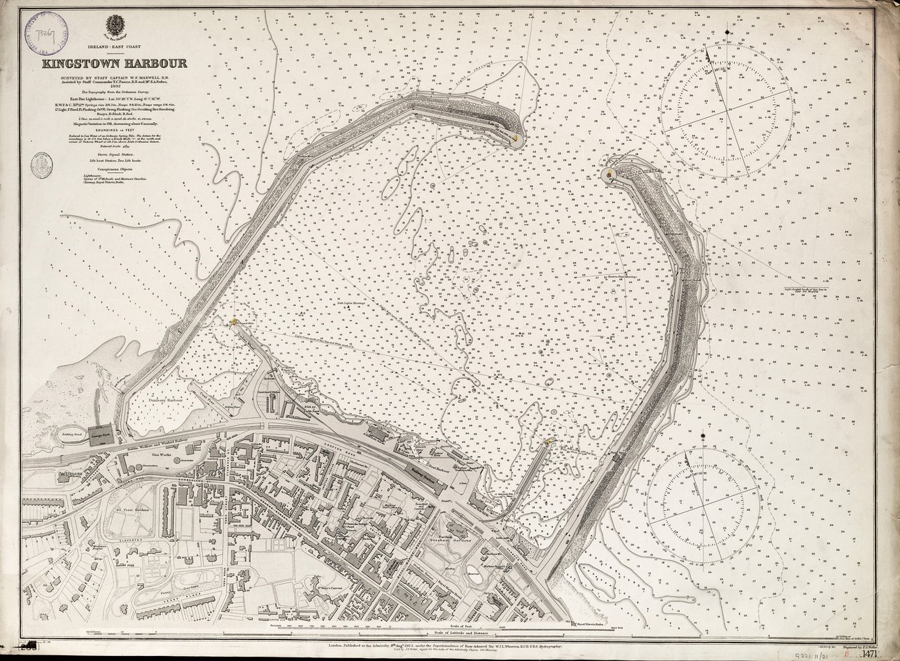 Kingstown Harbour, Irlands östkust av British School
