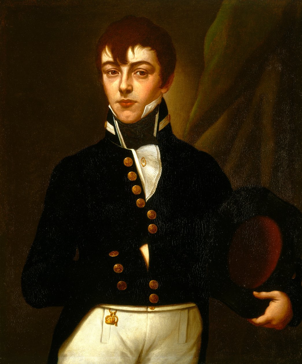 Midshipman Robert Deans (1790-1867) av British School