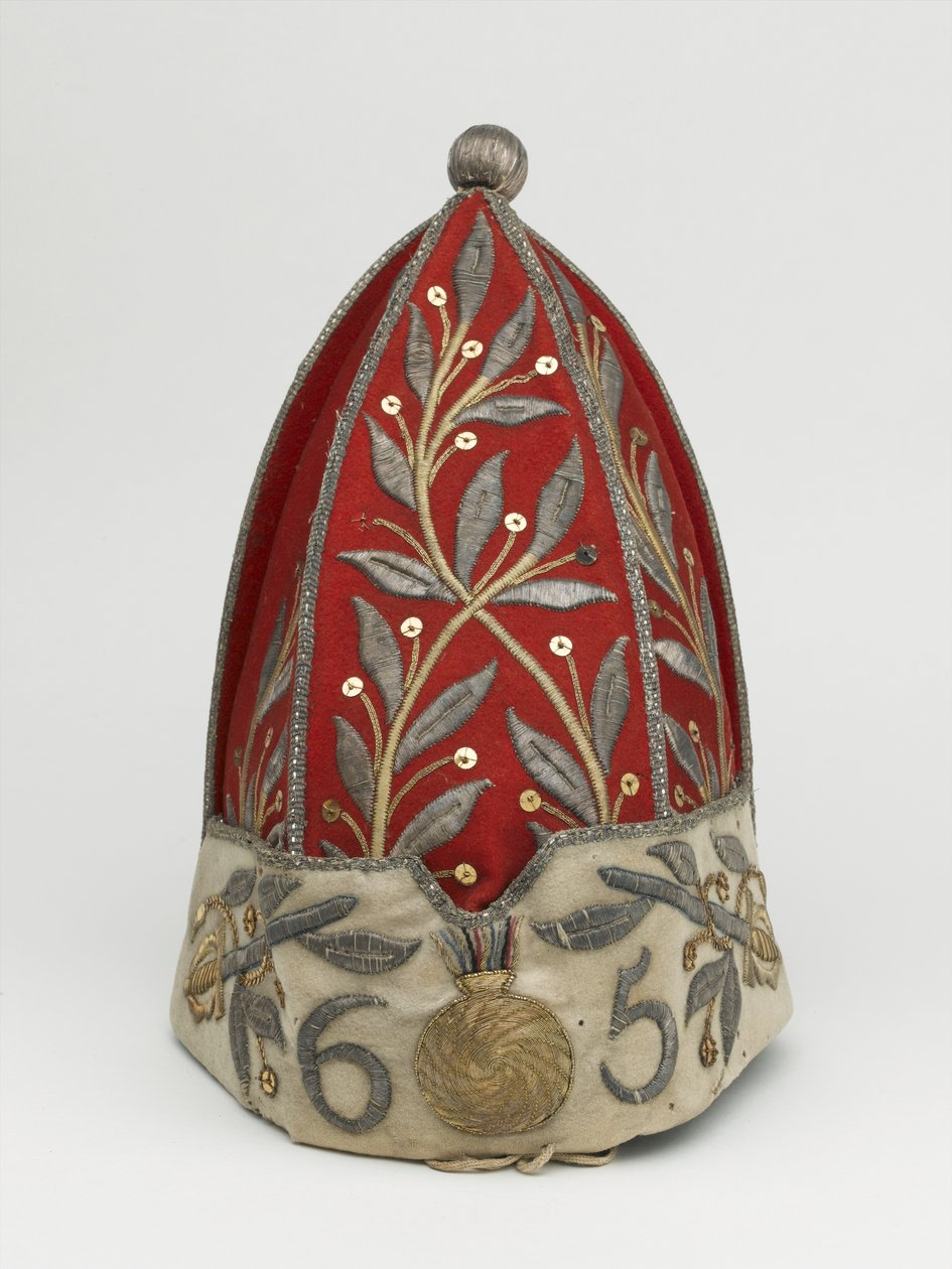 Officers grenadjärmössa, 65th Regiment of Foot, 1758 ca. av British School