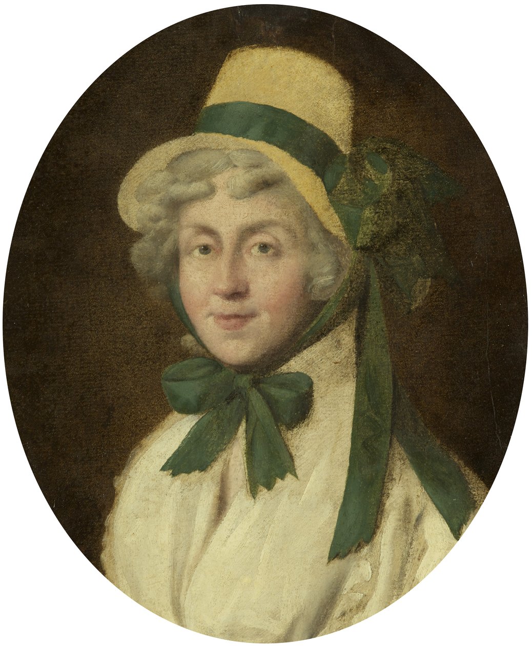 Porträtt av Hannah More, ca 1800 (olja på kartong) av British School