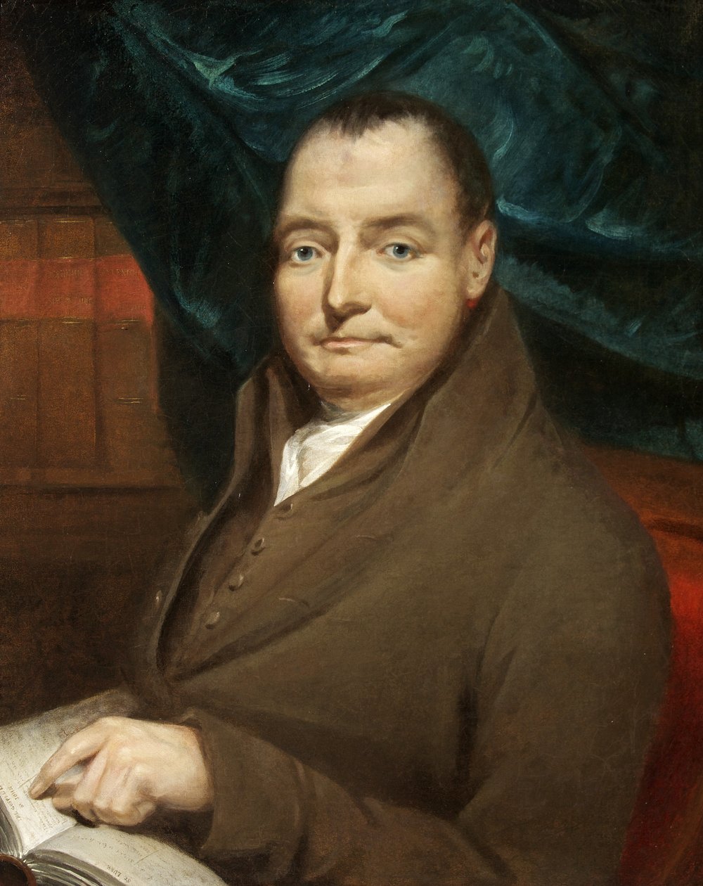 Porträtt av John Birtill, ca 1800 (olja på duk) av British School