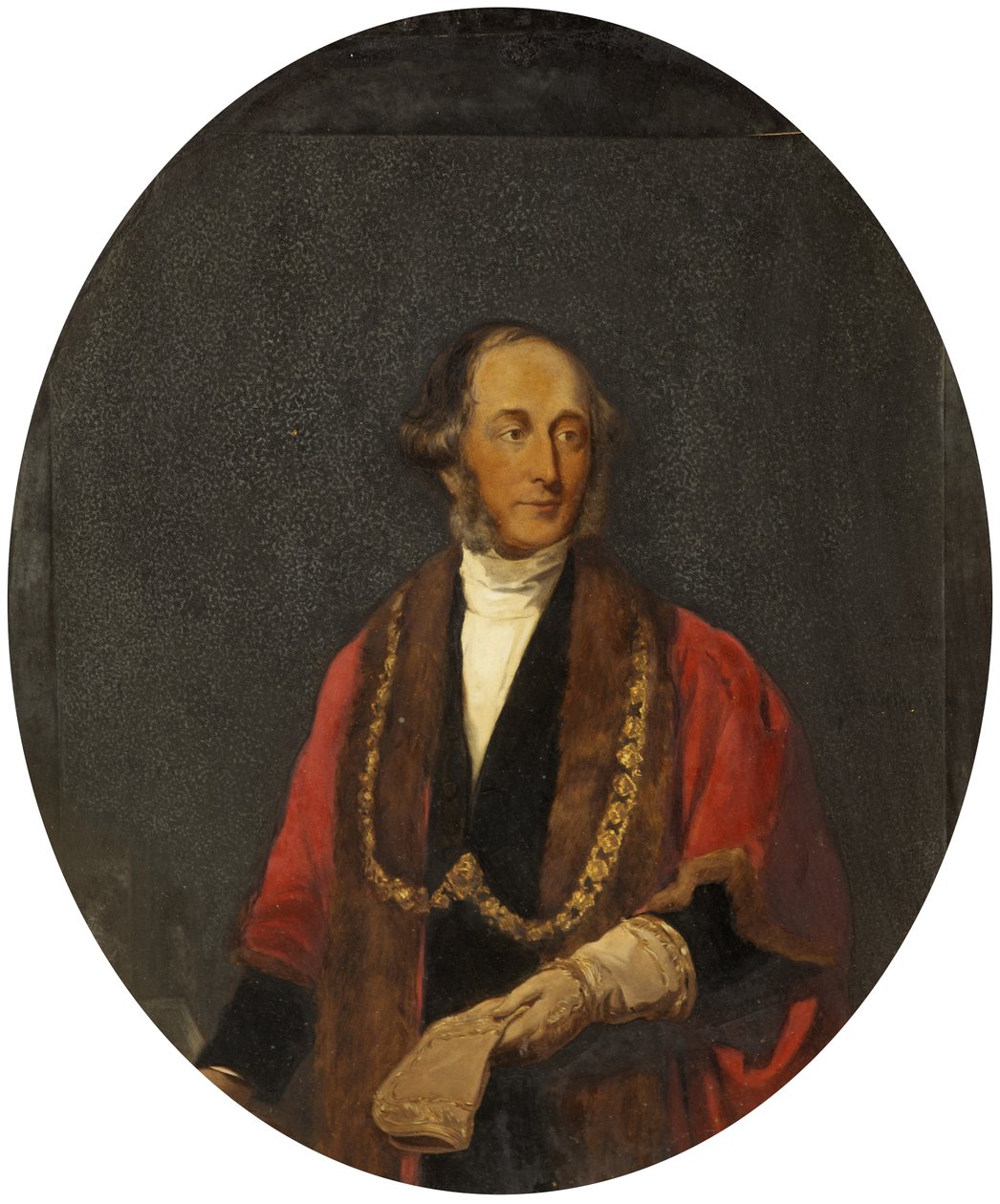 Porträtt av John George Shaw, ca 1853-54 (olja på duk) av British School