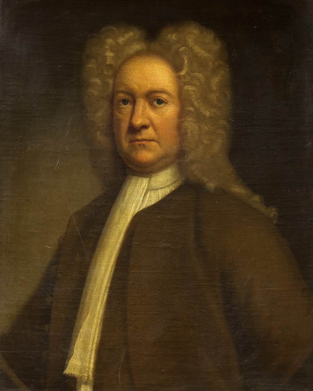 Porträtt av en man, ca 1750 (olja på duk) av British School