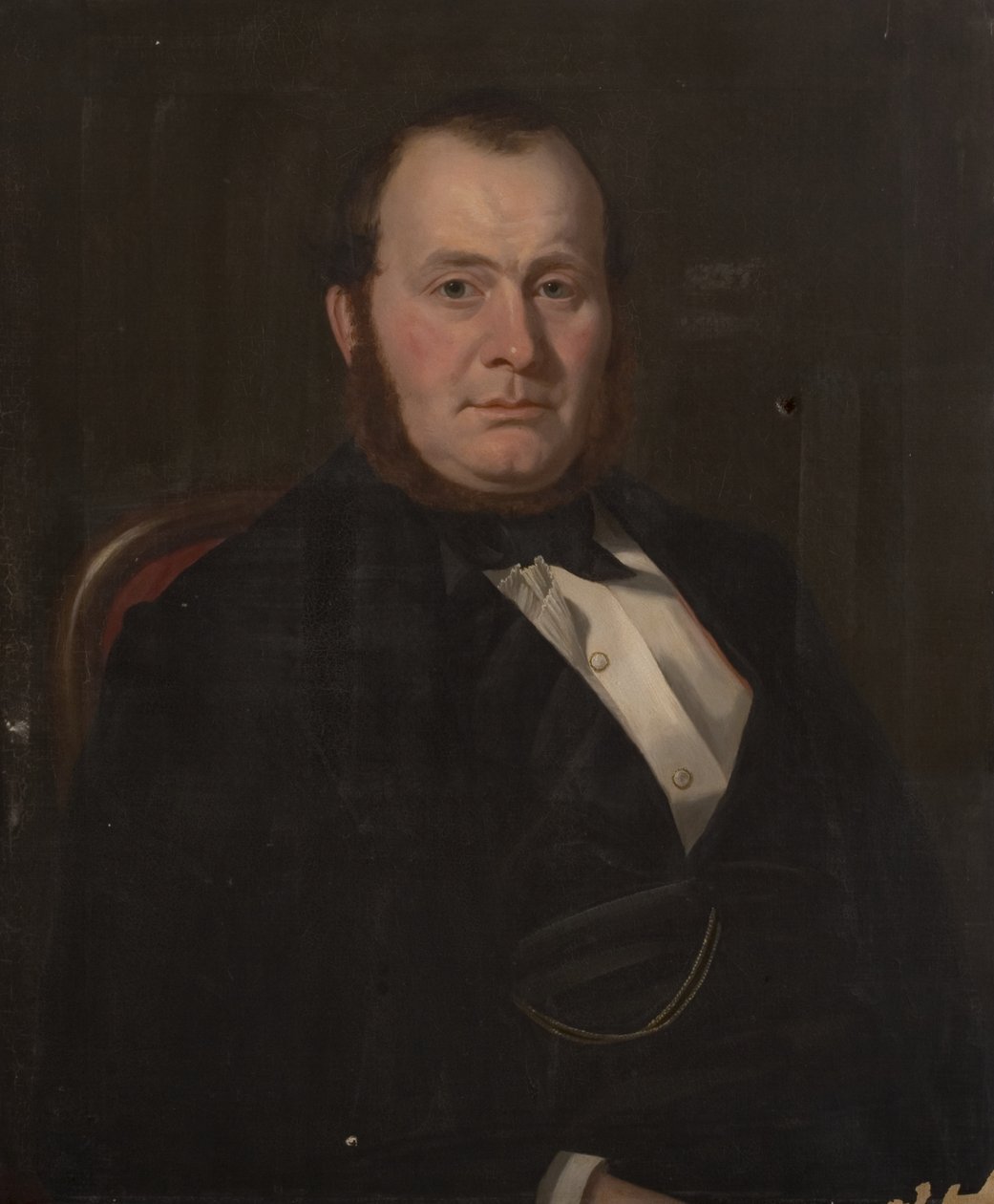 Porträtt av en okänd man, ca 1840 (olja på duk) av British School