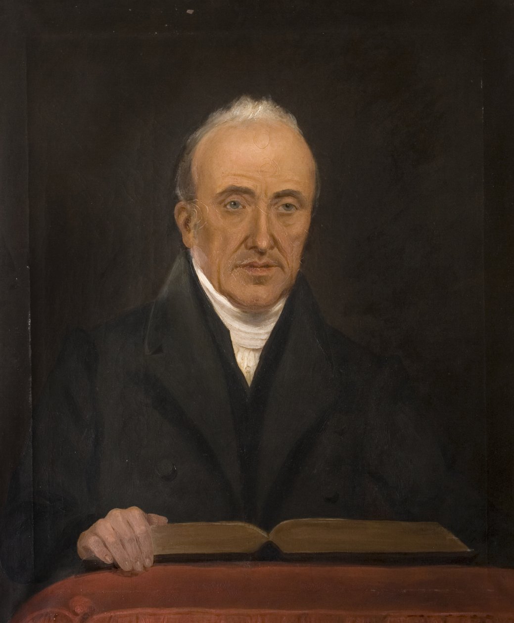 Pastor Francis Franklin (1798–1852), sent 1840-tal (olja på duk) av British School