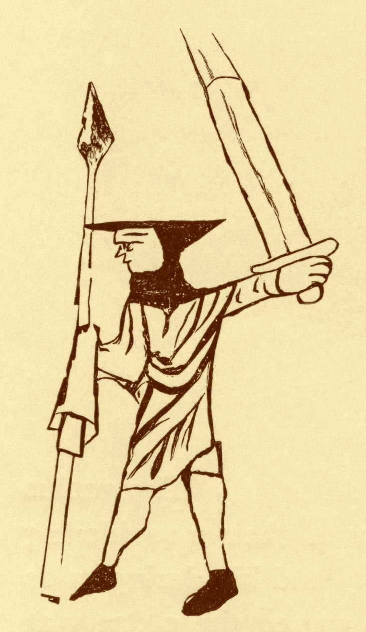 Skotsk fotsoldat under Edward I:s regeringstid av British School