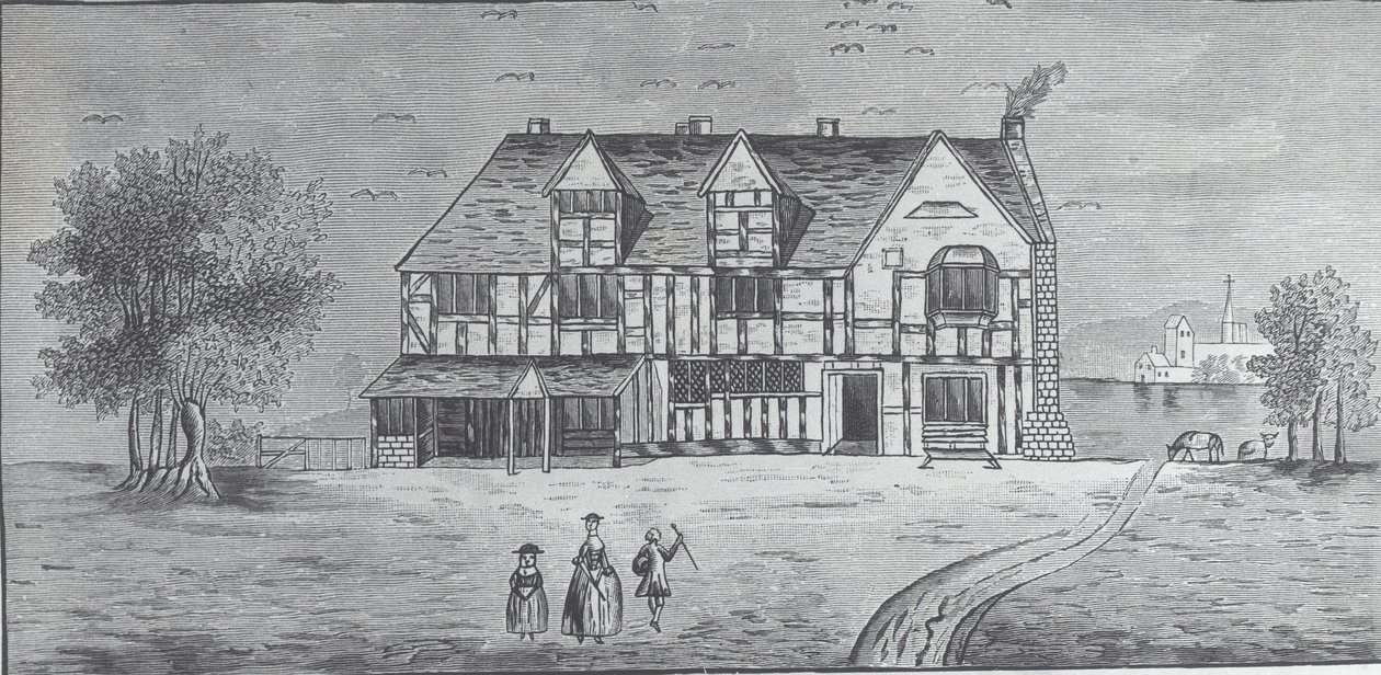 Stratford-on-Avon: Shakespeares hus (gravyr) av British School