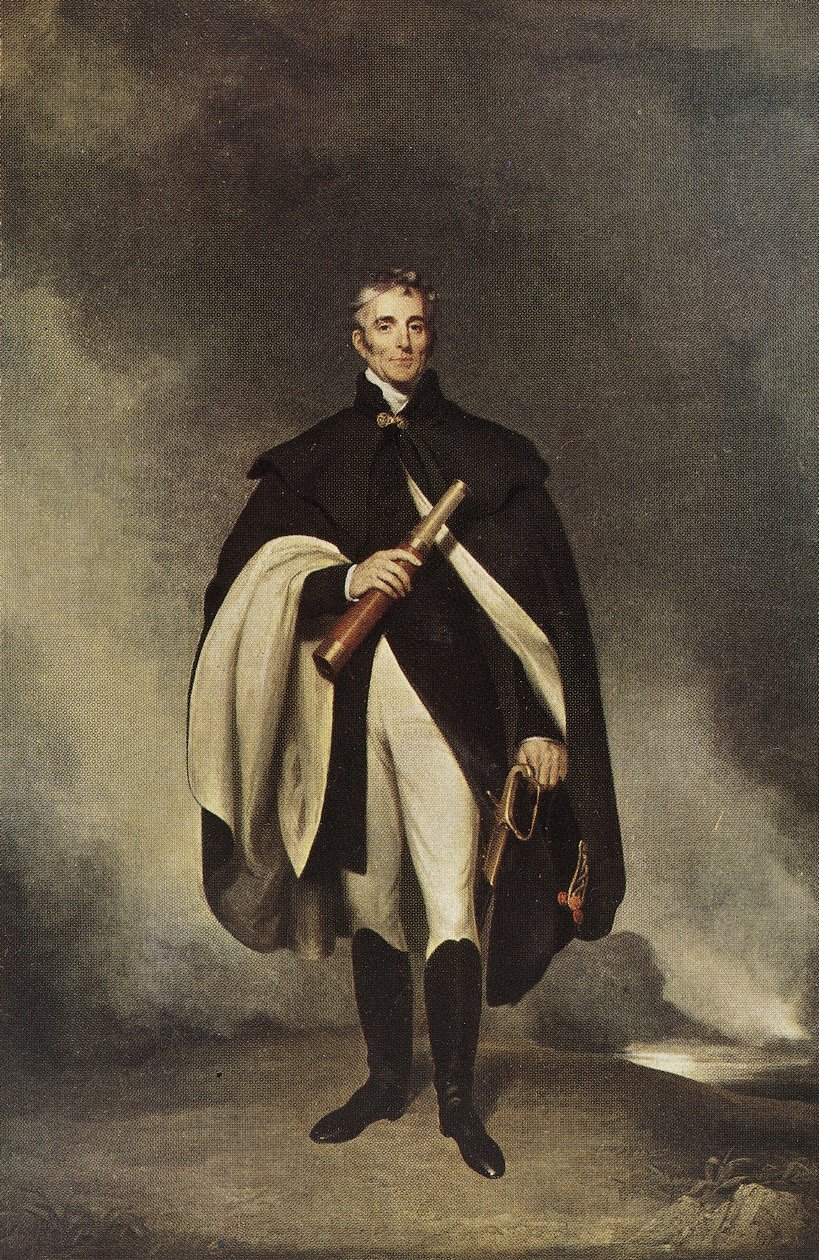 Hertigen av Wellington K. G., sent 1700-tal till 1800-tal (halvton) av British School