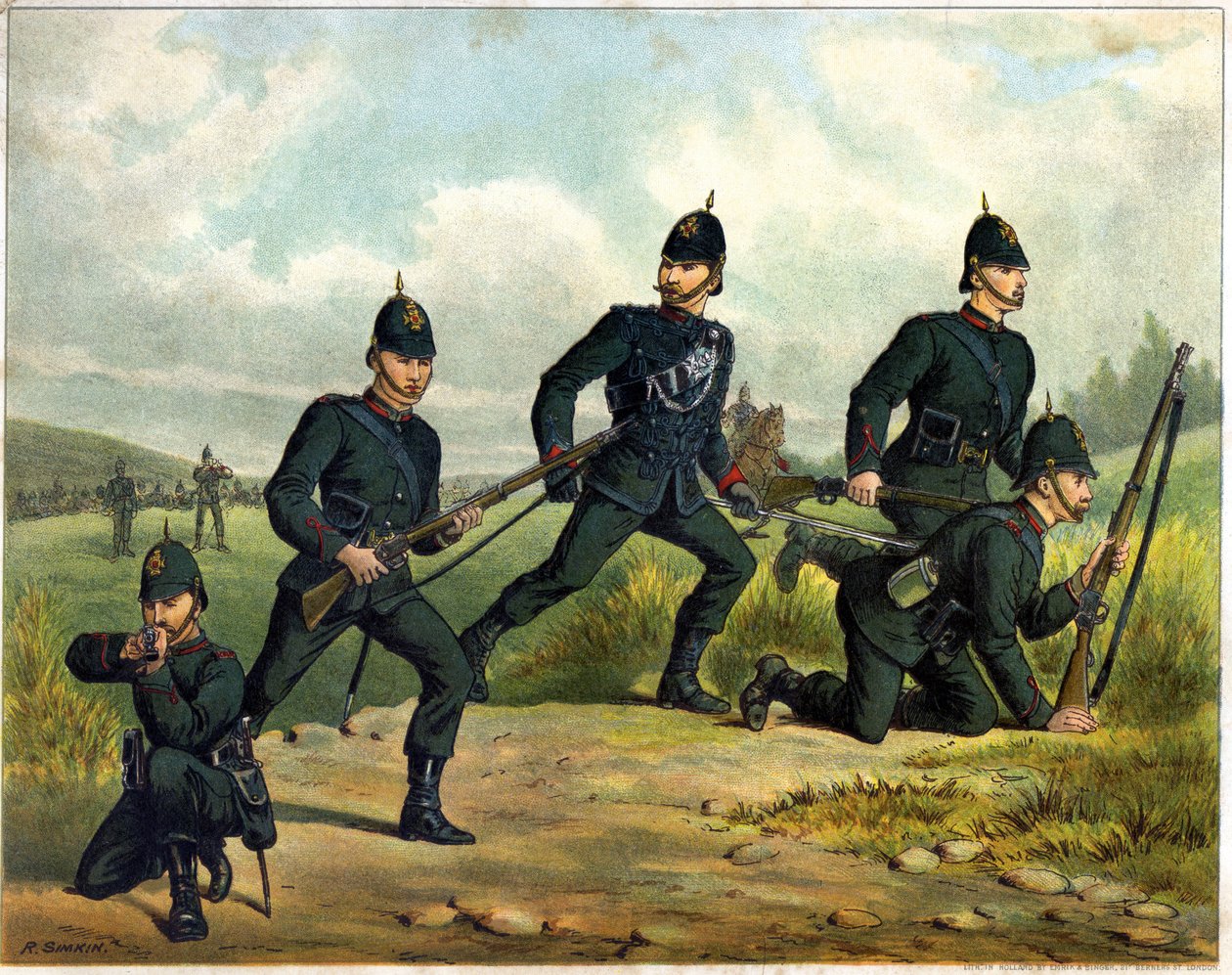 The Kings Royal rifle Corps - i "" Harpers Young People" av British School